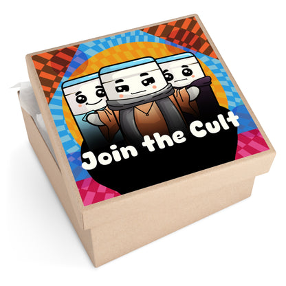 Join the Cult Square Vinyl Stickers