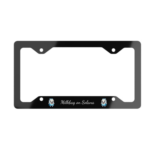 Milkbag Metal License Plate Frame