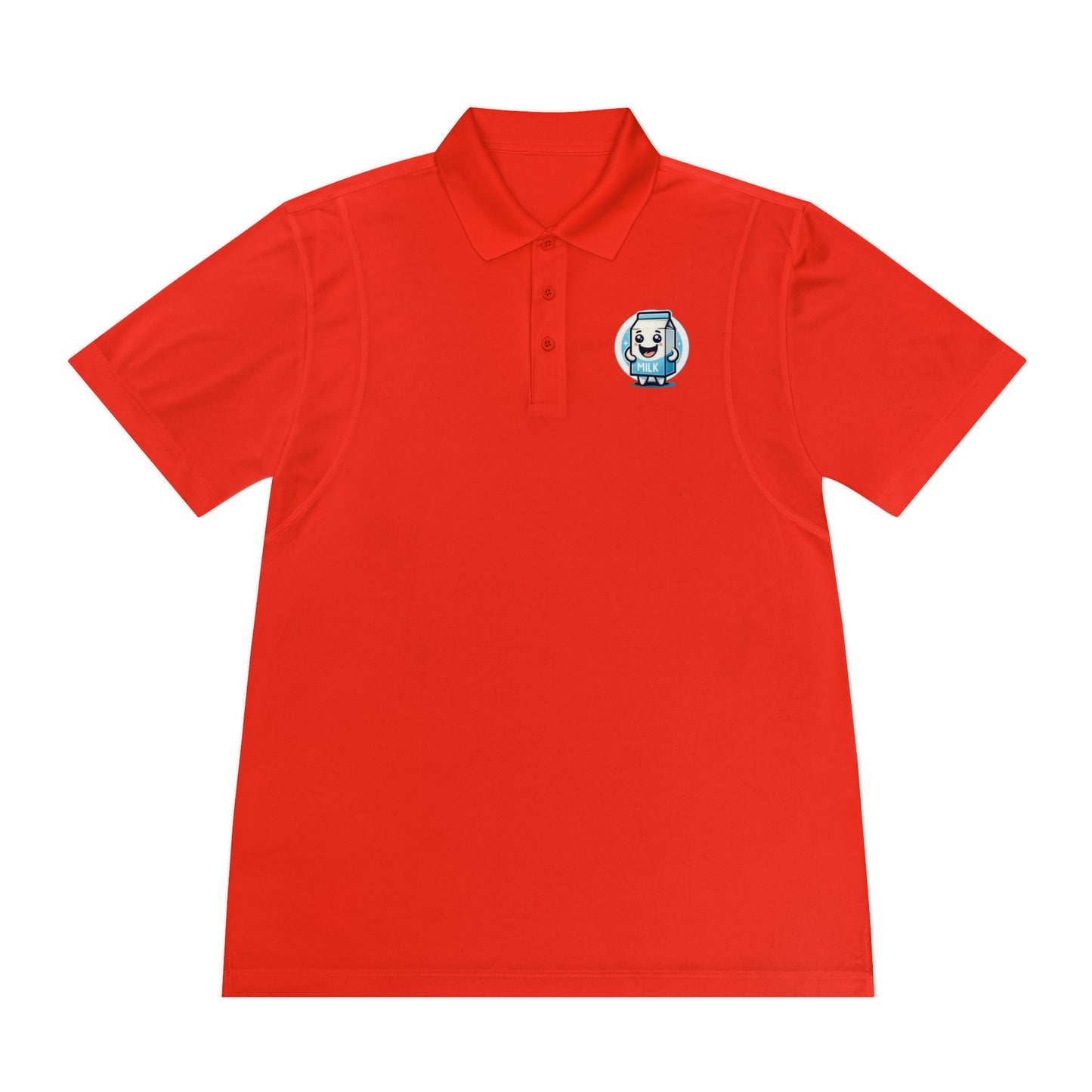 Poloshirt mit Milkbag-Emblem