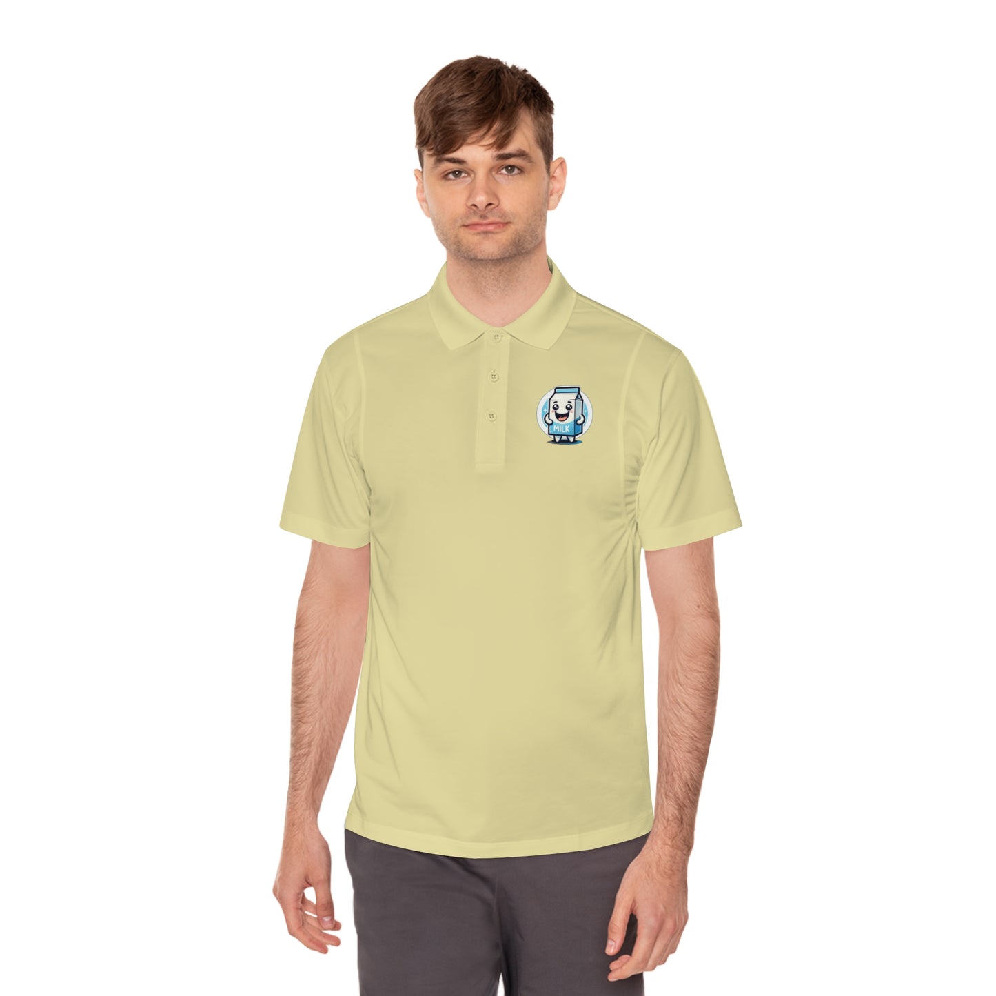 Poloshirt mit Milkbag-Emblem