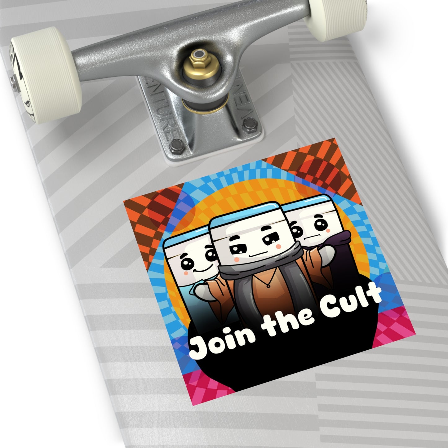 Join the Cult Square Vinyl Stickers