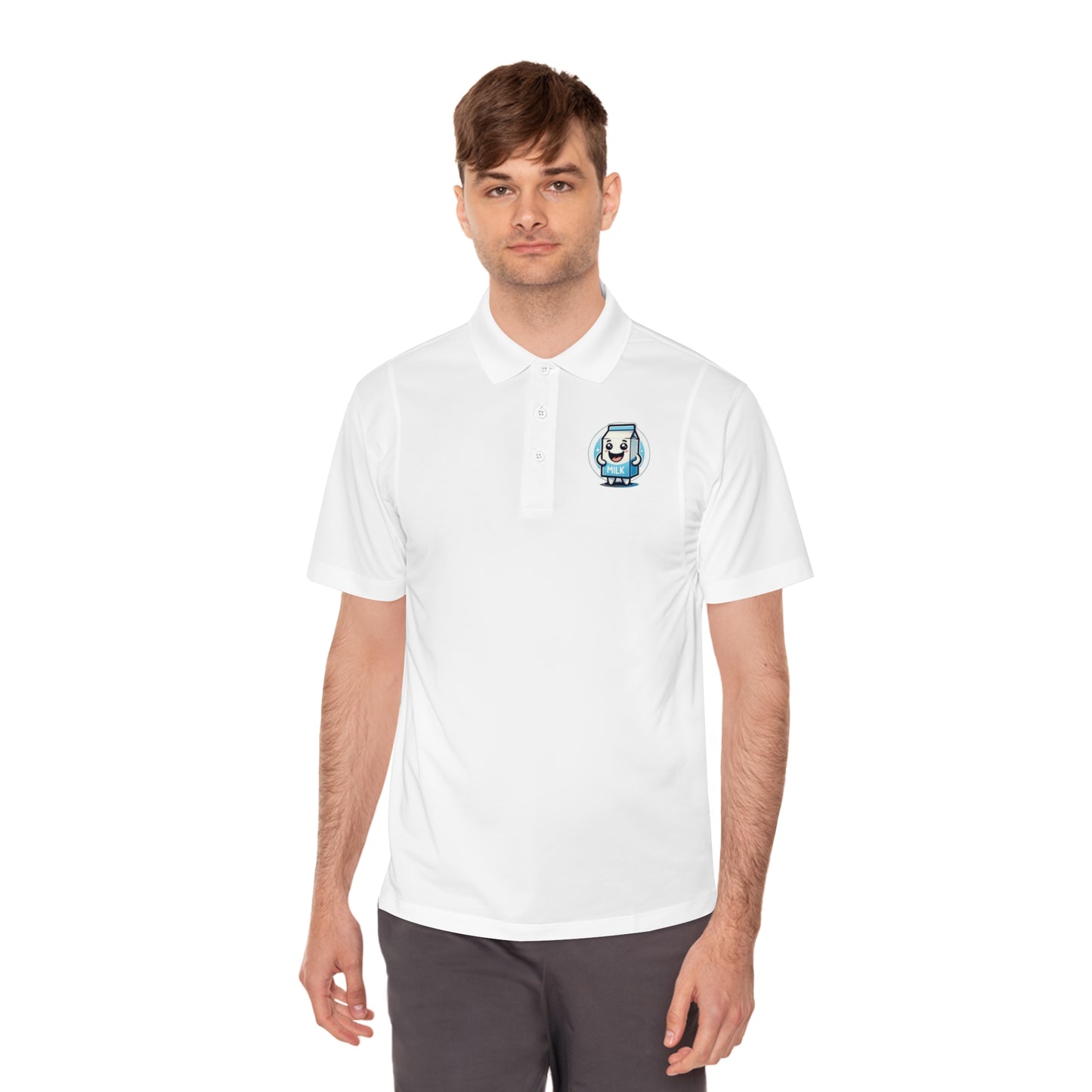 Poloshirt mit Milkbag-Emblem